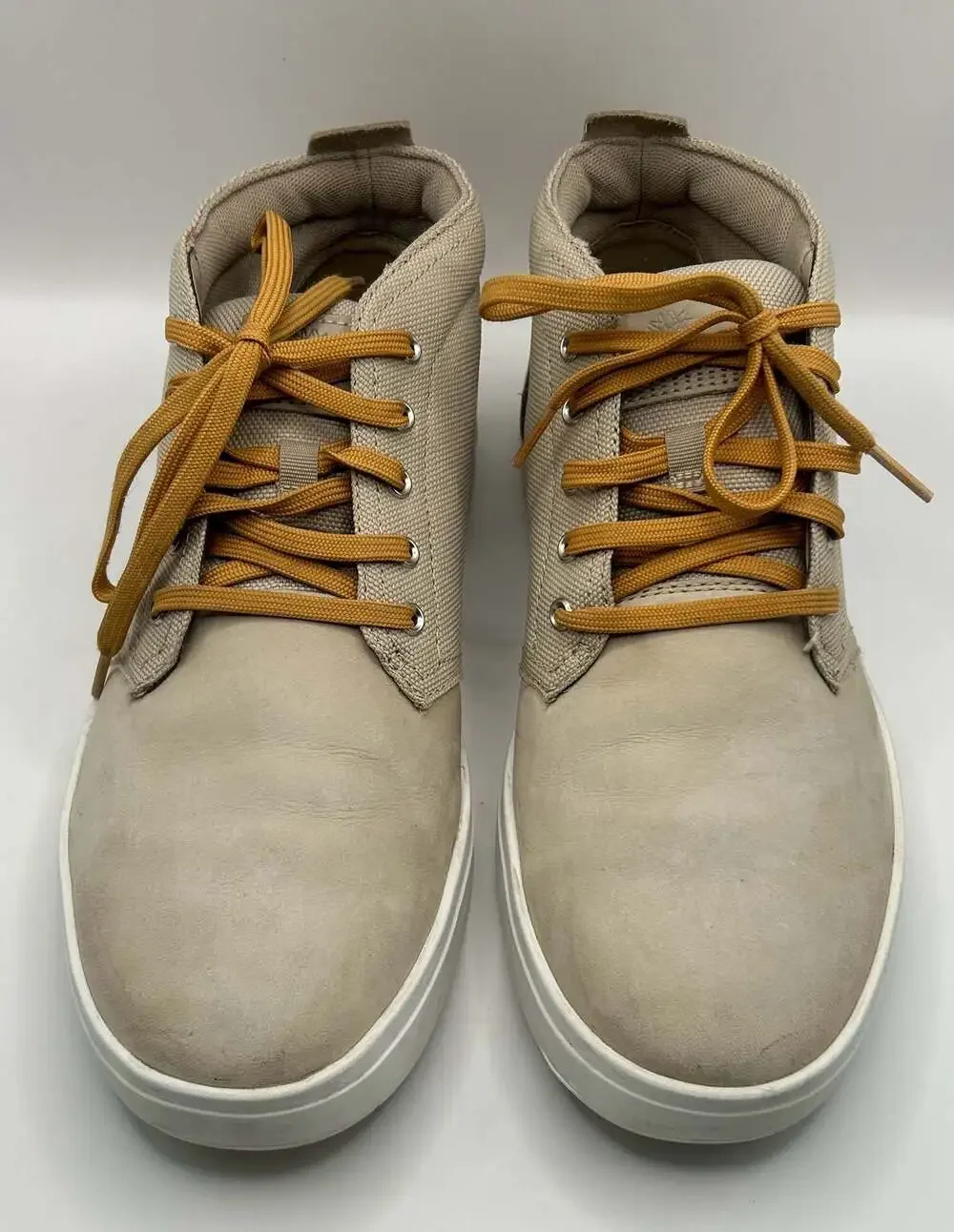 Timberland Davis Square Mid Chukka Sneaker Boots Light Gray Taupe Men's